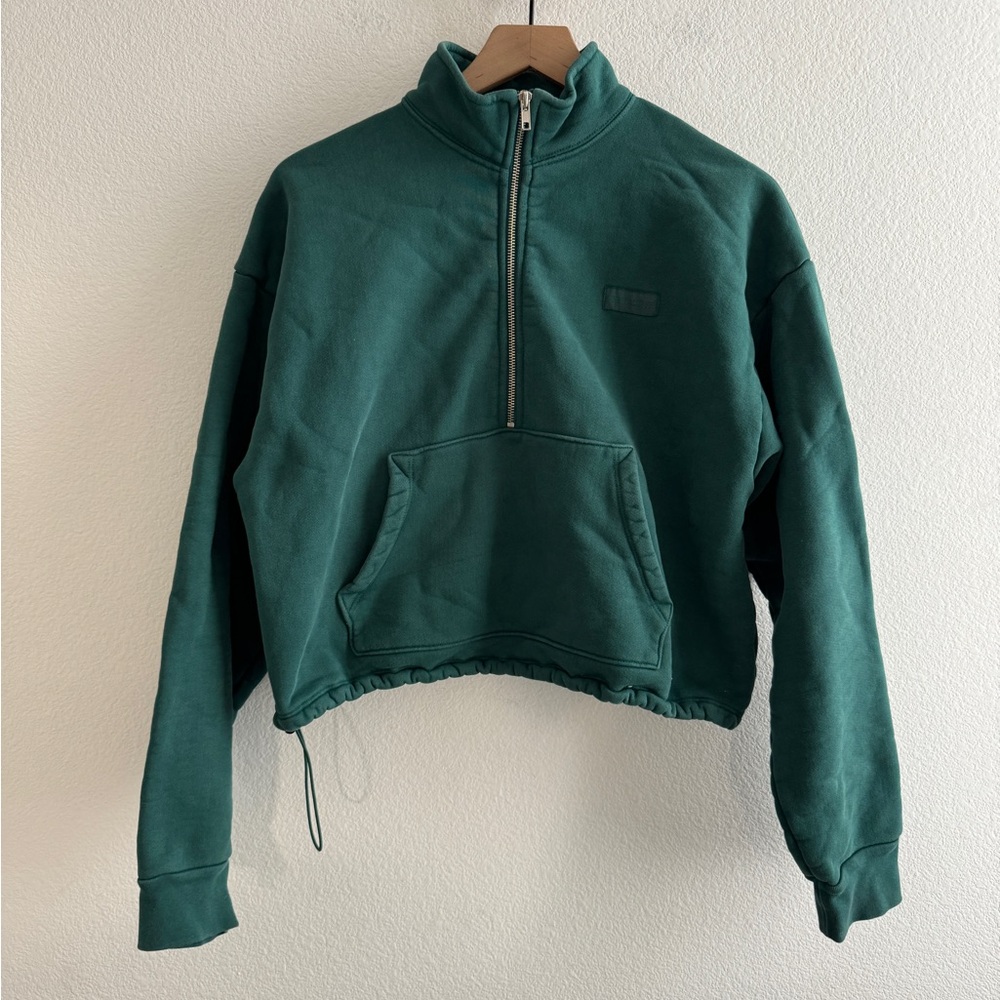 Set Active Green Half Zip Pullover Sweatshirt - image 1